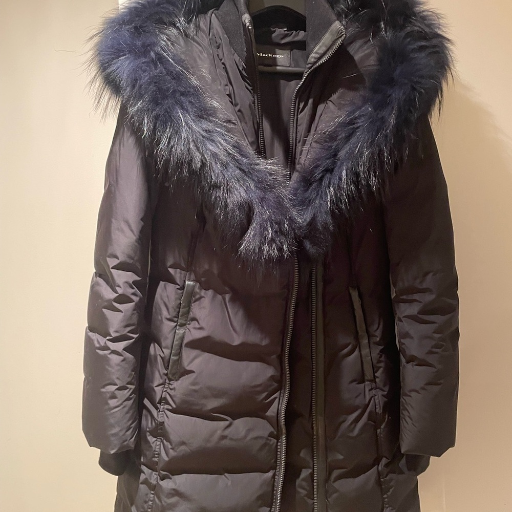 Mackage Midnight Puffer Jacket with Fur Hood
